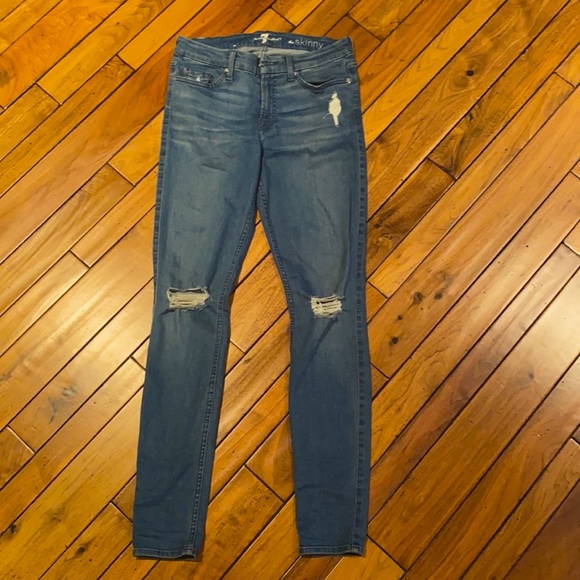 EUC 7for all mankind The Skinny Jeans - Picture 2 of 9